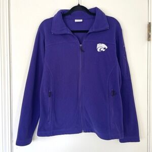 Columbia K-State Wildcats Purple Fleece Give and Go Jacket Full Zip Womens Large
